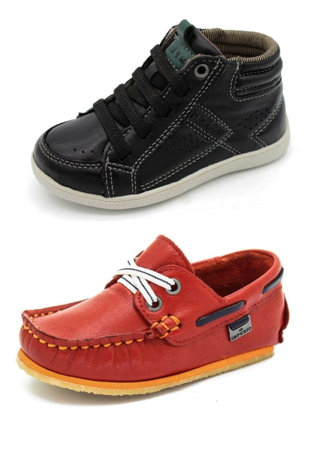 mocassim infantil masculino vermelho