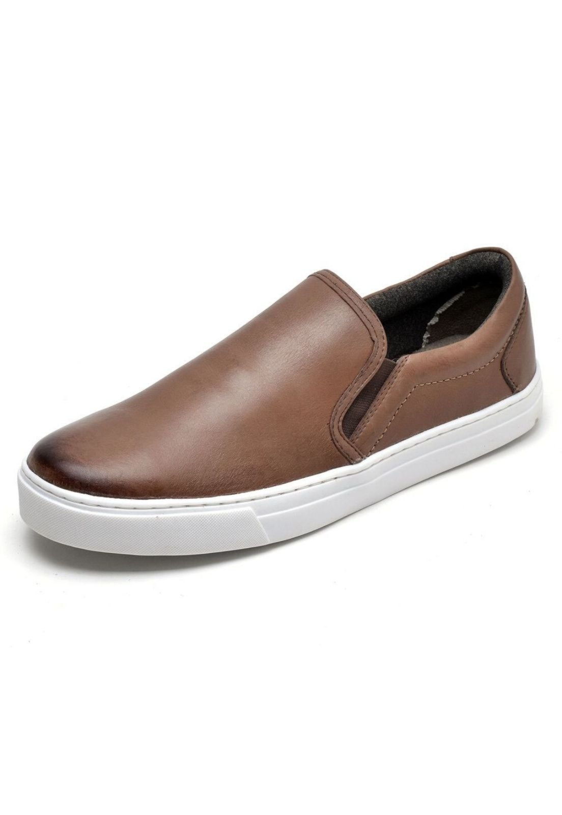 tenis slip on marrom