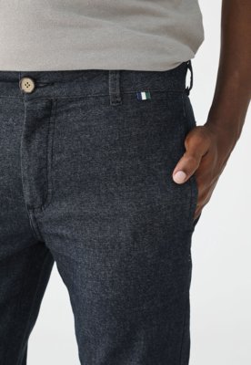 Calça Reserva Reta Logo Preta