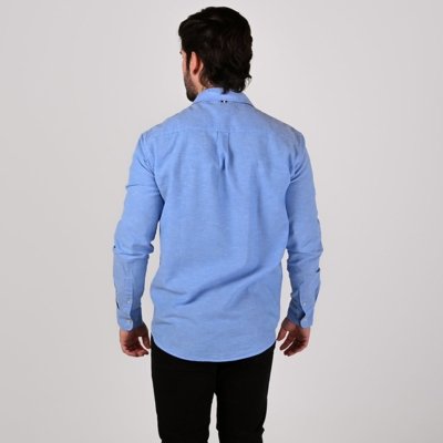 Camisa Reserva Linho Azul
