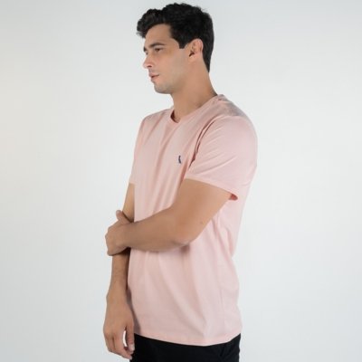 Camiseta Reserva Básica Rosa Claro