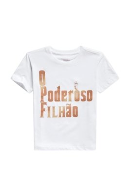 Camiseta Estampada Poderoso Filhão Reserva Mini Branco