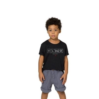 Camiseta Mini Elemento Nobre Reserva Mini Preto