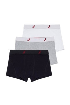 Kit de Cueca Mini Boxer 3 Cores Preto
