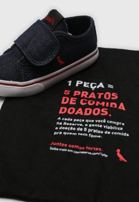 Tênis Infantil Reserva Mini Logo Azul-Marinho