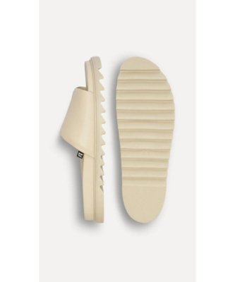 Sandália Rasteira Fem Slide Reversa Off-white
