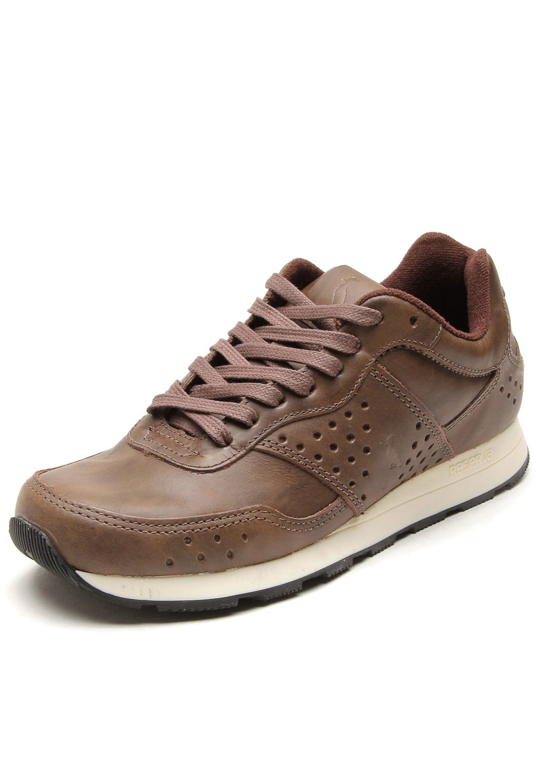 Tenis couro cheap marrom feminino