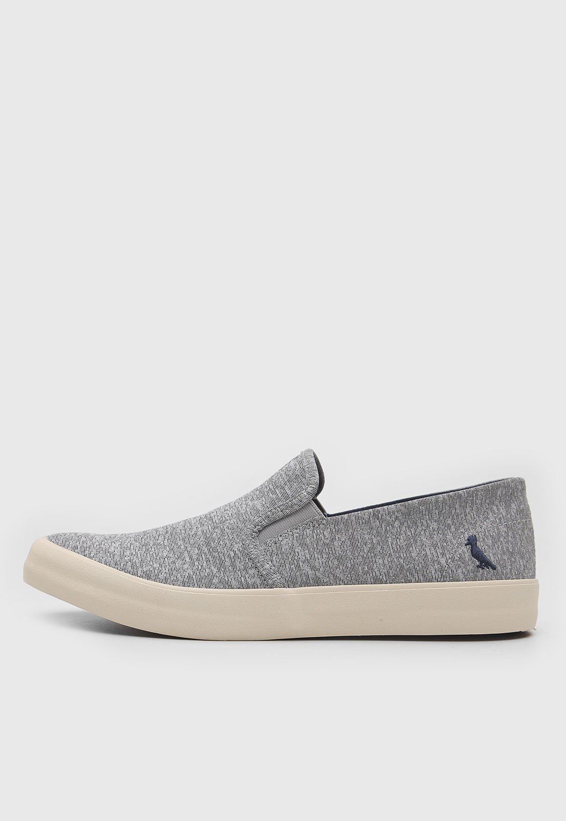 Tênis Slip On Reserva Liso Cinza