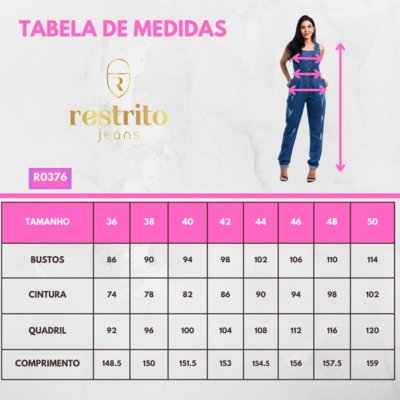 Macacão Restrito Jeans Slouchy Rasgado com Botões - Azul