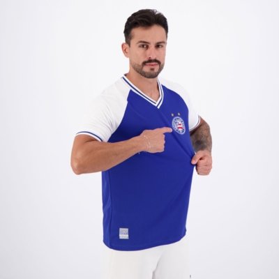Camisa Bahia Retrô Raglan Azul