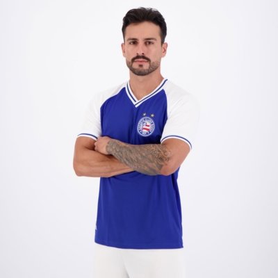 Camisa Bahia Retrô Raglan Azul