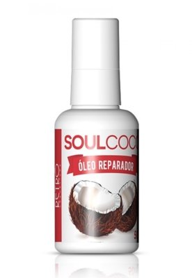 Reparador Retrô Cosméticos Soul Côco Óleo 50ml Menor preço em Reparador Retrô Cosméticos Soul Côco Óleo 50ml