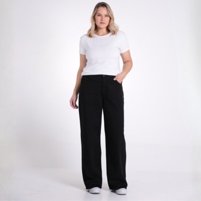 Calça Wide Leg Color Plus Feminina Revanche Maroa
