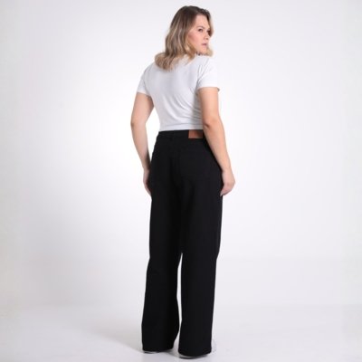 Calça Wide Leg Color Plus Feminina Revanche Maroa