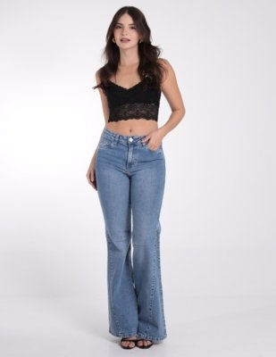 Top Feminino Rendado com Alcinha Regulável Revanche - BL.FEM.0027