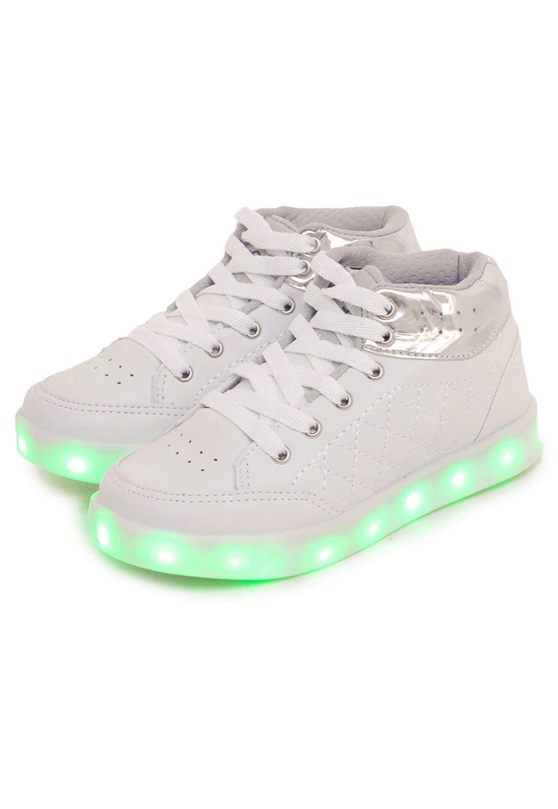 T nis Revoz Infantil LED Mid Branco Prata Compre Agora Dafiti