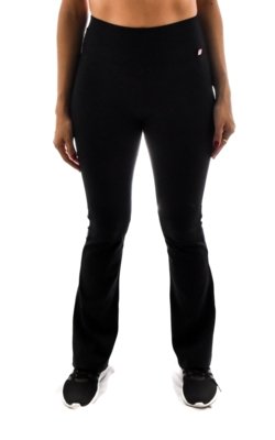 calça flare preta legging