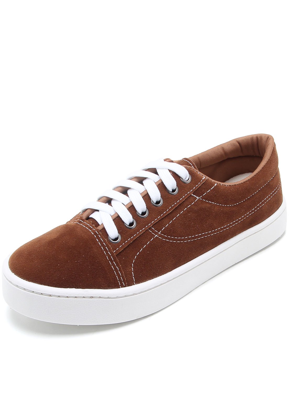 tenis flatform marrom