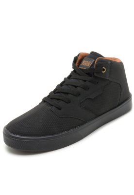 Tênis Ride Skateboard Mid SK8 Vintage Preto Menor preço em Tênis Ride Skateboard Mid SK8 Vintage Preto