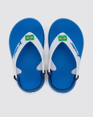 Chinelo Bebê Rider R1 Brasil Azul