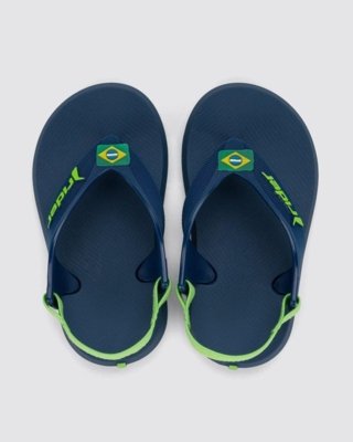 Chinelo Bebê Rider R1 Brasil Azul