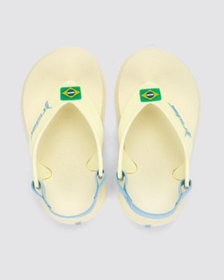 Chinelo Bebê Rider R1 Brasil Bege