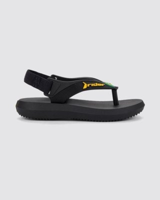 Chinelo Bebê Rider R1 Brasil Preto