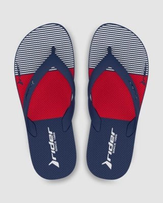 Chinelo Dedo Infantil Rider Core Graphics Azul