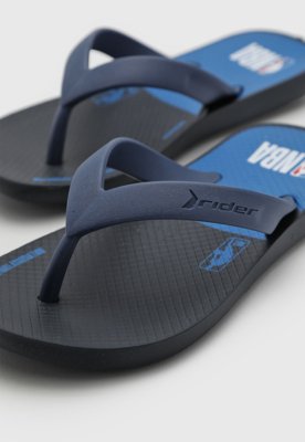 Chinelo Infantil Rider Modelo NBA Azul