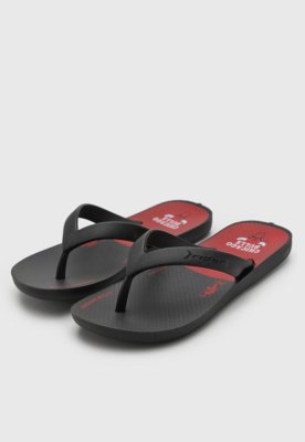 Chinelo Infantil Rider NBA Preta