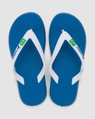 Chinelo Infantil Rider R1 Brasil Azul