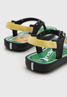 Chinelo Infantil Rider Street Fun Verde e Preto