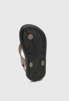 Chinelo Infantil Rider Tira Elástica Bege
