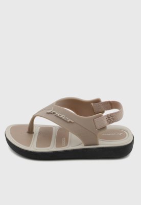 Chinelo Infantil Rider Tira Elástica Bege