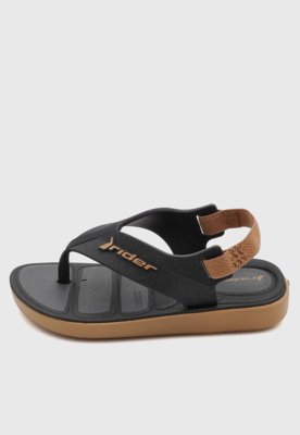 Chinelo Infantil Rider Tira Elástica Preto