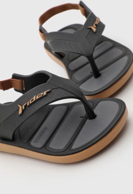 Chinelo Infantil Rider Tira Elástica Preto