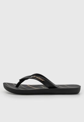 Chinelo Infantil Rider Tiras Finas Preto