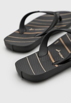 Chinelo Infantil Rider Tiras Finas Preto