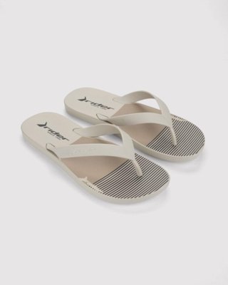 Chinelo Masculino Rider Graphics Bege