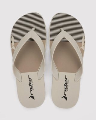 Chinelo Masculino Rider Graphics Bege