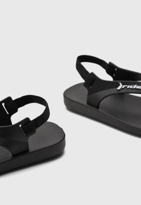 Chinelo Rider Feel Dedo Infantil Preto