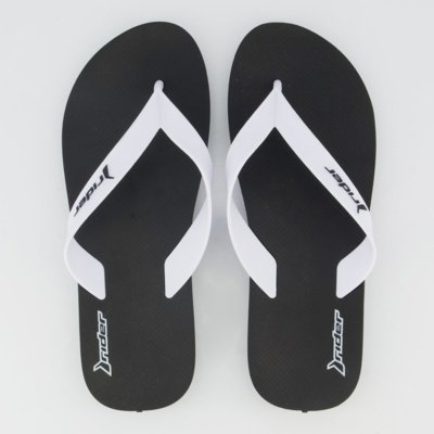 Chinelo Rider Feel Light Preto e Branco