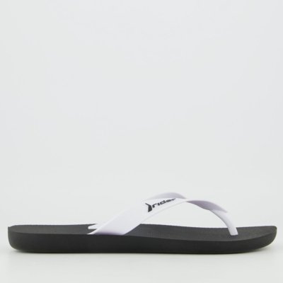 Chinelo Rider Feel Light Preto e Branco