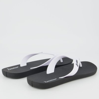 Chinelo Rider Feel Light Preto e Branco