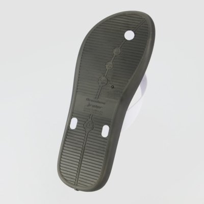 Chinelo Rider Feel Light Preto e Branco