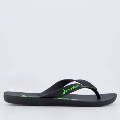Chinelo Rider Feel Preto e Verde