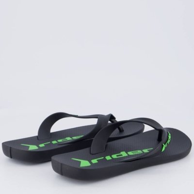 Chinelo Rider Feel Preto e Verde