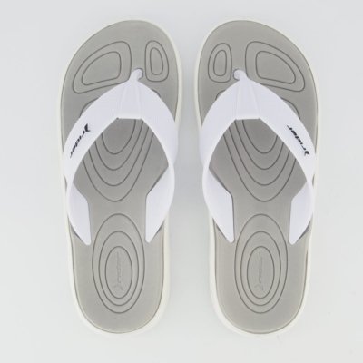 Chinelo Rider R Power Low Cinza e Branco