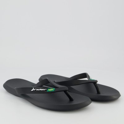 Chinelo Rider R1 Brasil Preto