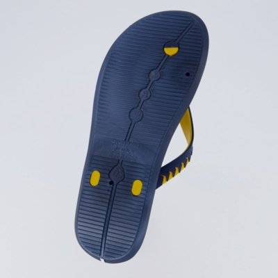 Chinelo Rider R1 Prime Marinho e Amarelo